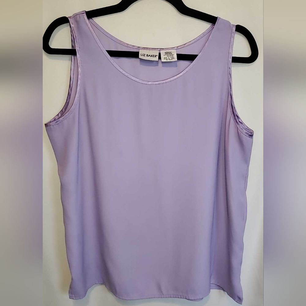 Liz Baker Light Purple Tank Top